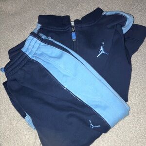 Jordan Carolina and Navy Sweatsuit